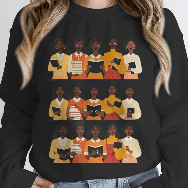 Educated Afro Women Girl Reading Book Future HBCU Grad Unisex Sweatshirt Educated Afro Women Girl Reading Book Future HBCU Grad Unisex Sweatshirt