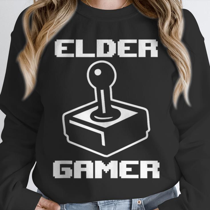 Elder Gamer Retro Video Game Nostalgia Old Gamer Unisex Sweatshirt