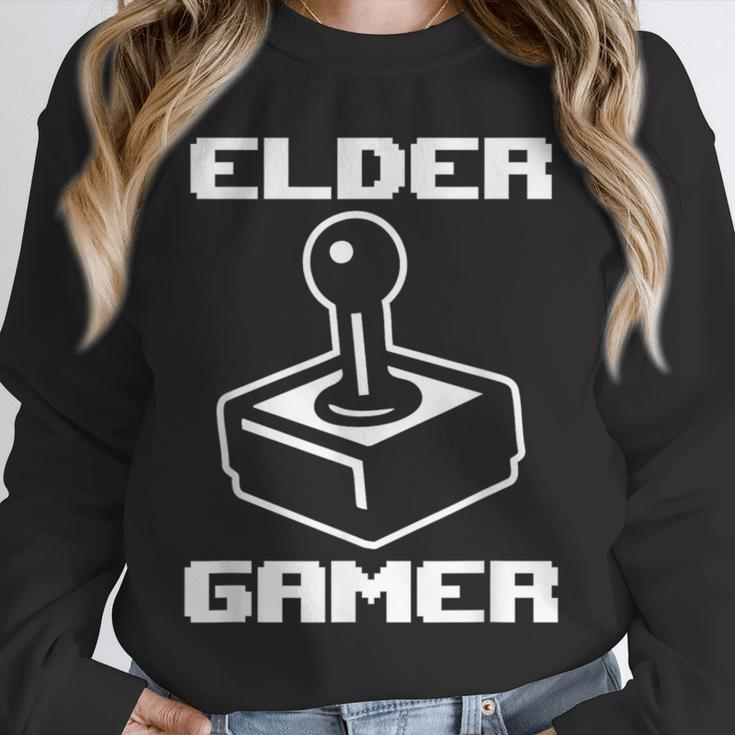 Elder Gamer Retro Video Game Nostalgia Old Gamer Unisex Sweatshirt