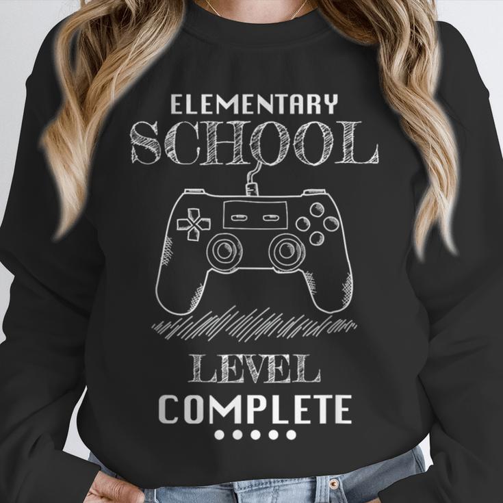 Elementary School Level Complete Shirt Graduation Gaming Unisex Sweatshirt