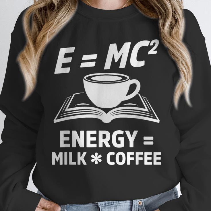 EMC2 Energy Milk x Coffee Science Book Math Lover Unisex Sweatshirt