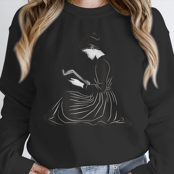 Emily Dickinson Reading A Book Unisex Sweatshirt