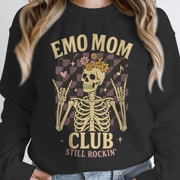 Emo Mom Club Still Rockin Skeleton Nostalgia Women Mother Unisex Sweatshirt