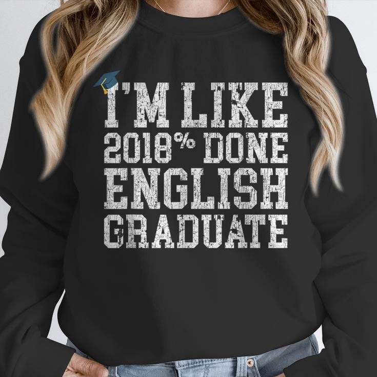 English Major Graduation Shirt I'm Like 2018 Done Unisex Sweatshirt