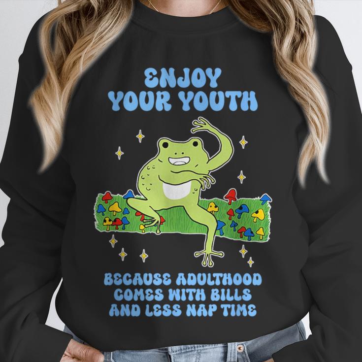 Enjoy Adulthood Comes With Bills Nostalgia Regret Unisex Sweatshirt Enjoy Adulthood Comes With Bills Nostalgia Regret Unisex Sweatshirt