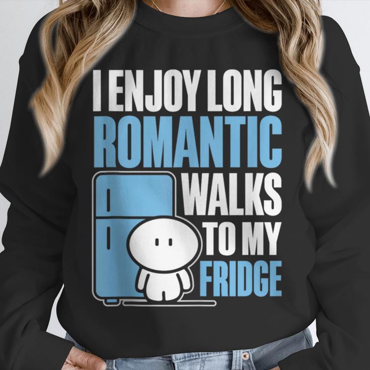 I Enjoy Long Romantic Walks To My Fridge Introvert Unisex Sweatshirt