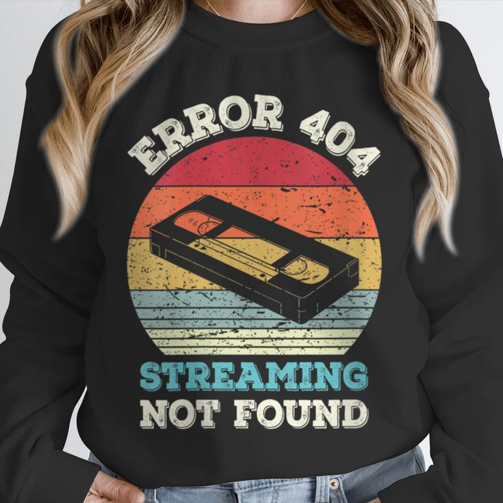 Error 404 Streaming Not Found Nostalgia VHS Retro Tape Unisex Sweatshirt Error 404 Streaming Not Found Nostalgia VHS Retro Tape Unisex Sweatshirt