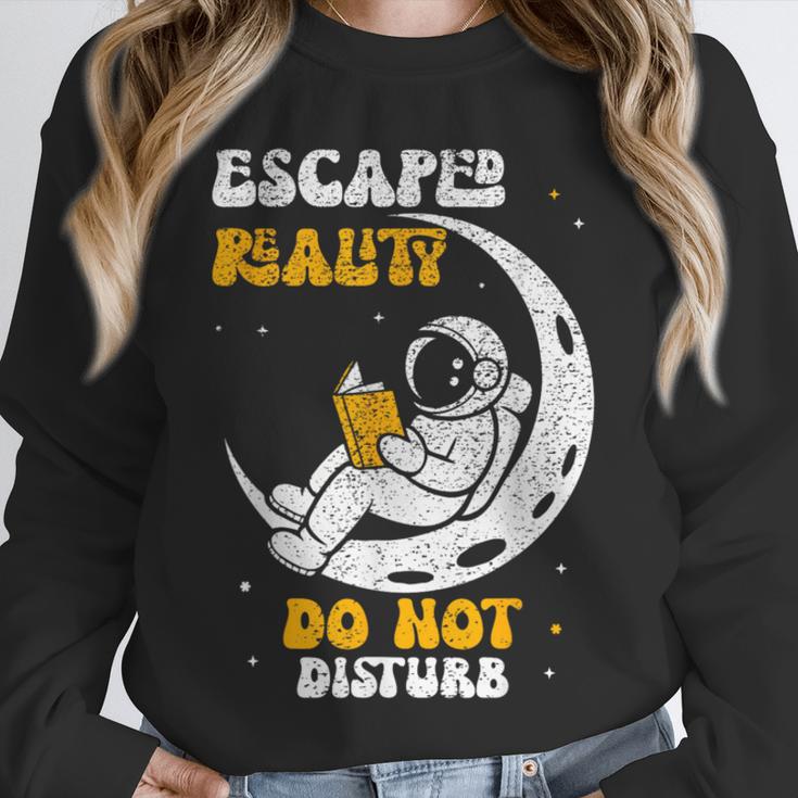 Escaped Reality Do Not Disturb Book Lover Unisex Sweatshirt