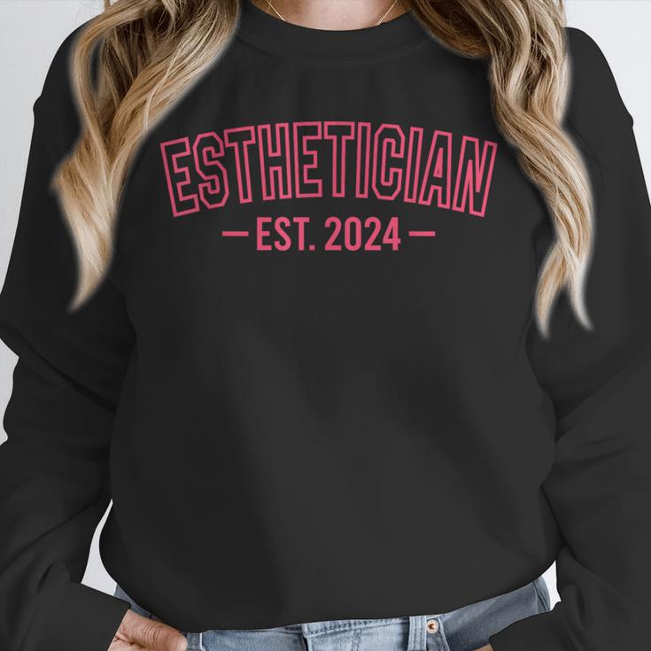 Esthetician Est 2024 For Esthetician Student Graduation Unisex Sweatshirt