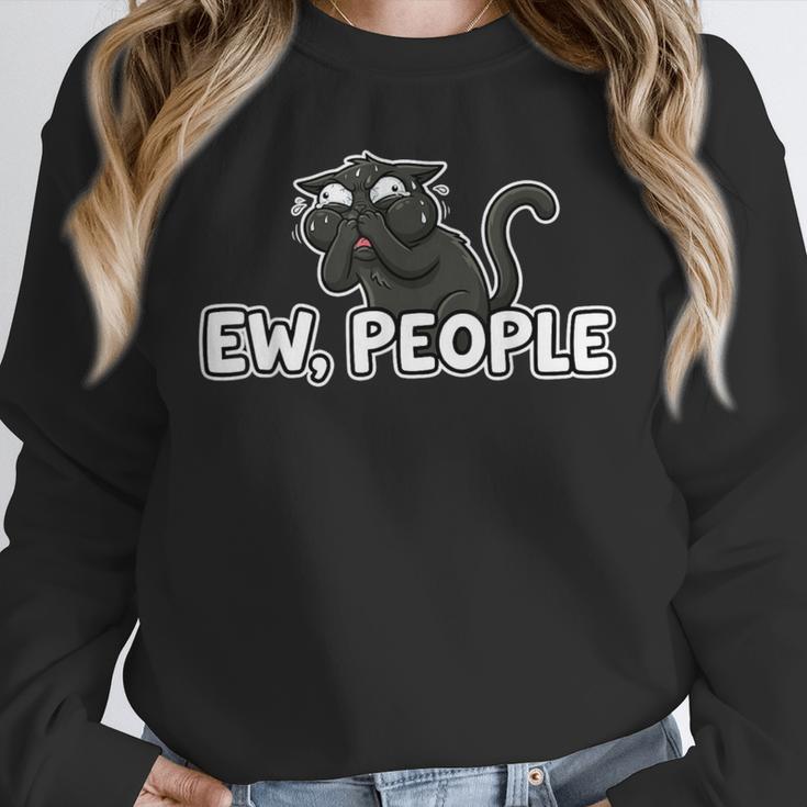 Ew People Cat Anti Social Introvert Unisex Sweatshirt Ew People Cat Anti Social Introvert Unisex Sweatshirt