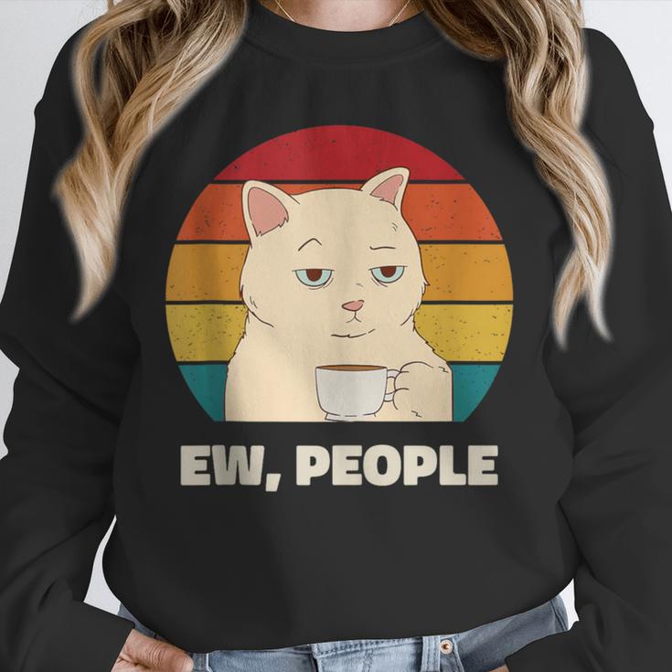 Ew People Introvert Cat Lover Crazy Colorful Cat Lady Unisex Sweatshirt Ew People Introvert Cat Lover Crazy Colorful Cat Lady Unisex Sweatshirt