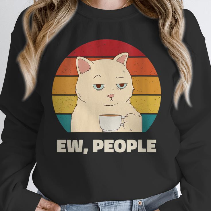 Ew People Introvert Cat Lover Crazy Colorful Cat Lady Unisex Sweatshirt Ew People Introvert Cat Lover Crazy Colorful Cat Lady Unisex Sweatshirt