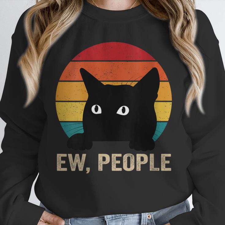 Ew People Introvert Cat Lover Cat Lady Vintage Unisex Sweatshirt Ew People Introvert Cat Lover Cat Lady Vintage Unisex Sweatshirt