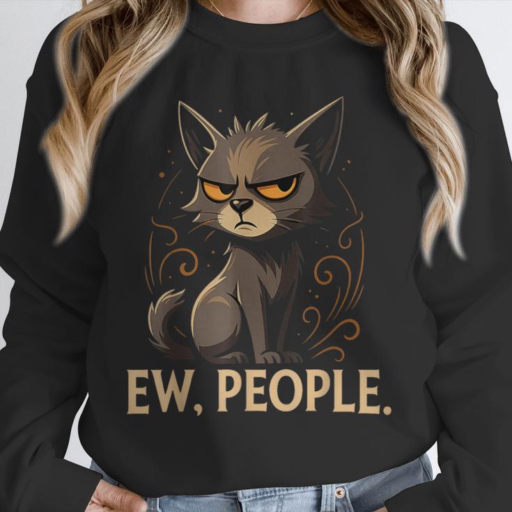 Ew People Moody Cat Sarcastic Introvert Artwork Unisex Sweatshirt Ew People Moody Cat Sarcastic Introvert Artwork Unisex Sweatshirt
