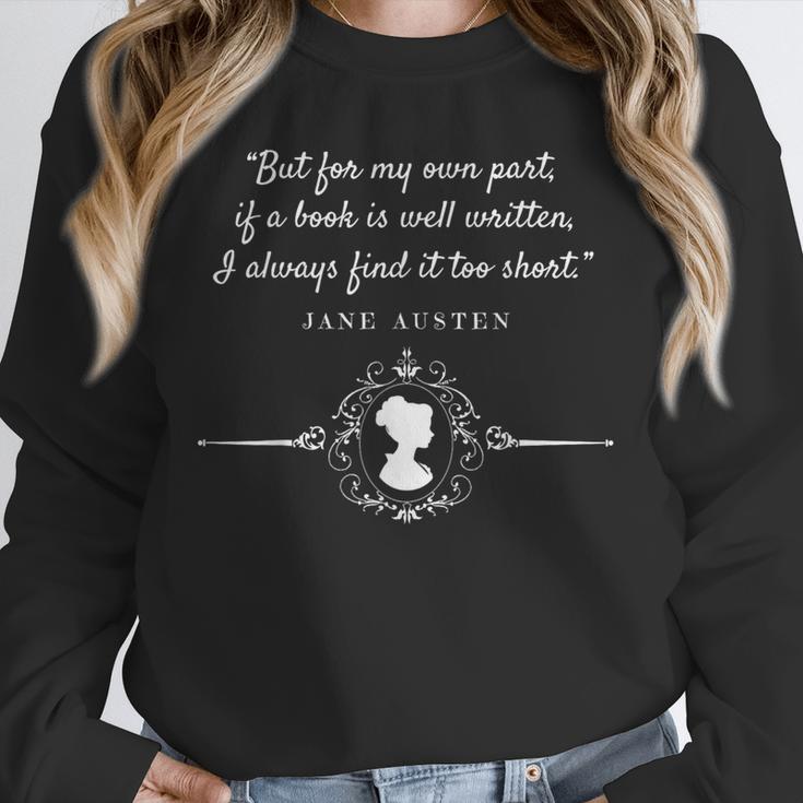 -Expectations Literary Book Club-J Jane Austen Poet Writer Mr Darcy Romantic Quote Unisex Sweatshirt