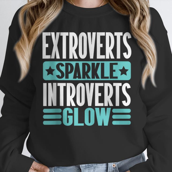 Extroverts Sparkle Introverts Glow Introvert Unisex Sweatshirt Extroverts Sparkle Introverts Glow Introvert Unisex Sweatshirt
