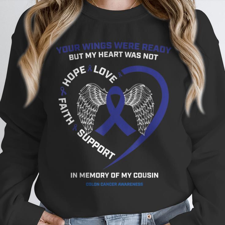 Faith Hope Love In Memory Of Cousin Colon Cancer Awareness Unisex Sweatshirt