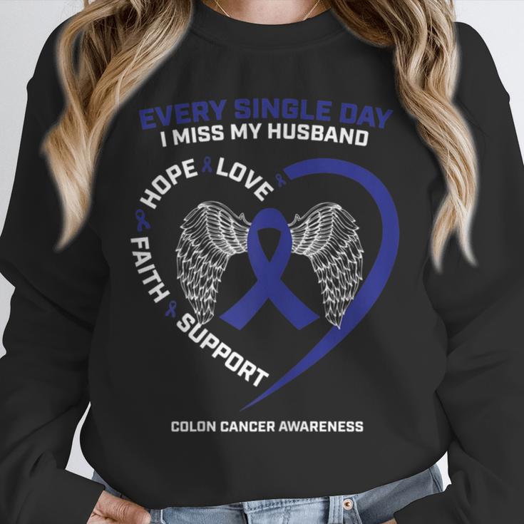 Faith Hope Love In Memory Of Husband Colon Cancer Awareness Unisex Sweatshirt