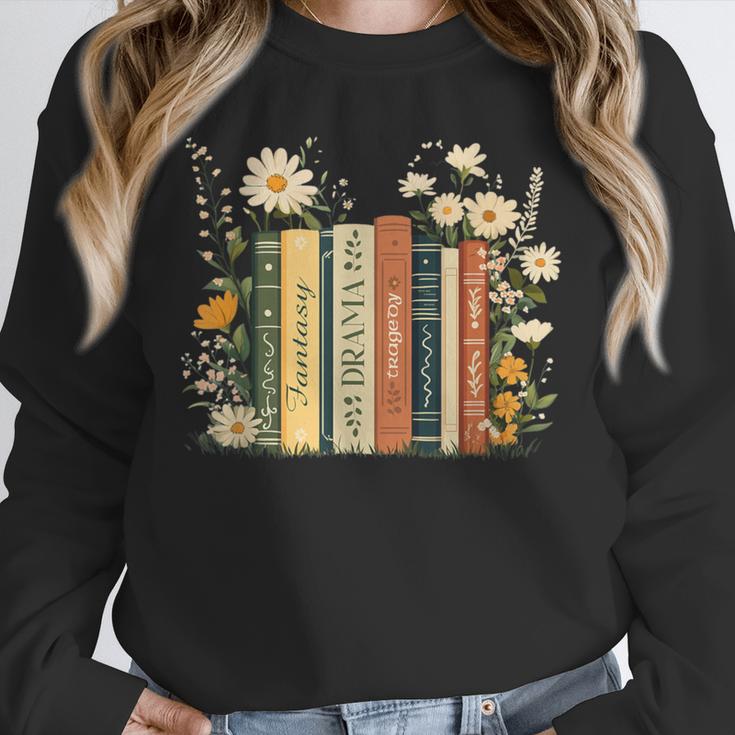Fantasy Drama Tragedy Book Floral Subtle Unisex Sweatshirt Fantasy Drama Tragedy Book Floral Subtle Unisex Sweatshirt