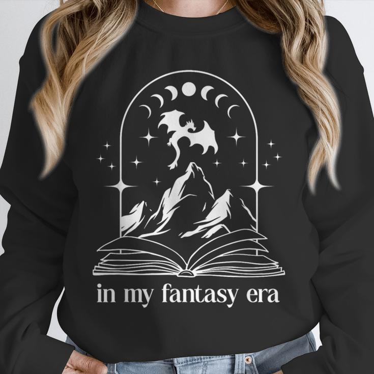 In My Fantasy Era ShirtSmutty Book Dragon In My Fantasy Era Unisex Sweatshirt