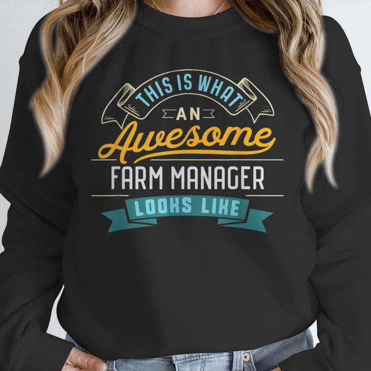 Farm Manager Shirt Awesome Job Occupation Graduation Unisex Sweatshirt