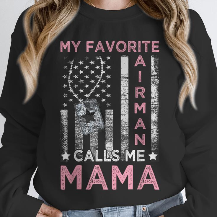 My Favorite Airman Calls Me Mama Airman Graduation Mom Unisex Sweatshirt