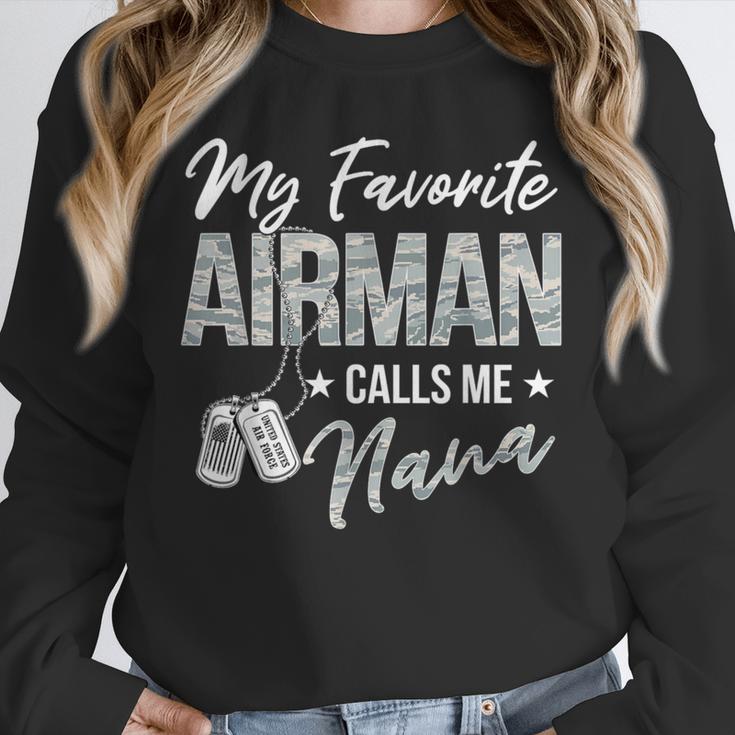 My Favorite Airman Calls Me Nana US Air Force Graduation Unisex Sweatshirt