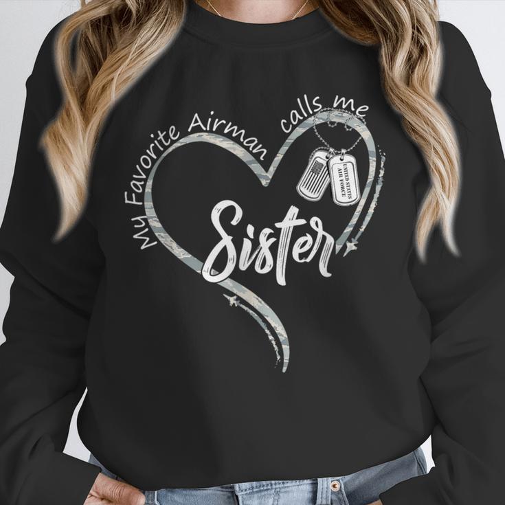 My Favorite Airman Calls Me Sister USAF Graduation Sister Unisex Sweatshirt