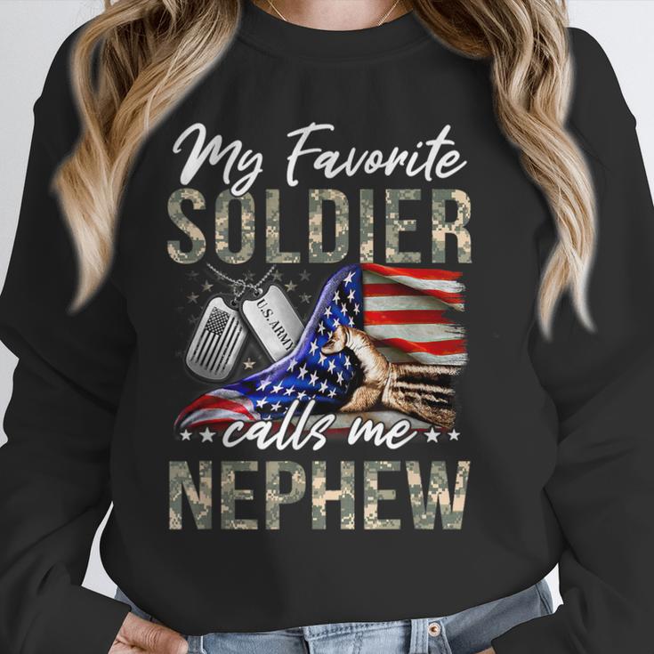 My Favorite Soldier Calls Me Nephew Army Graduation Nephew Unisex Sweatshirt