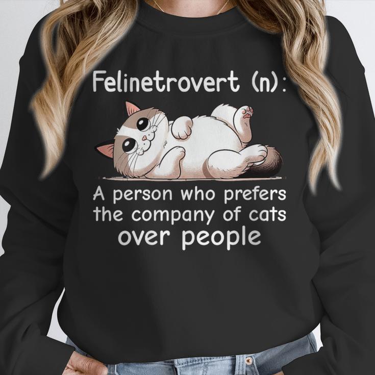 Felinetrovert Definition Cat Lover Introvert Humor Cats Unisex Sweatshirt Felinetrovert Definition Cat Lover Introvert Humor Cats Unisex Sweatshirt