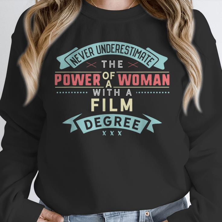 Film Degree Major Shirt Strong Woman Graduation Unisex Sweatshirt