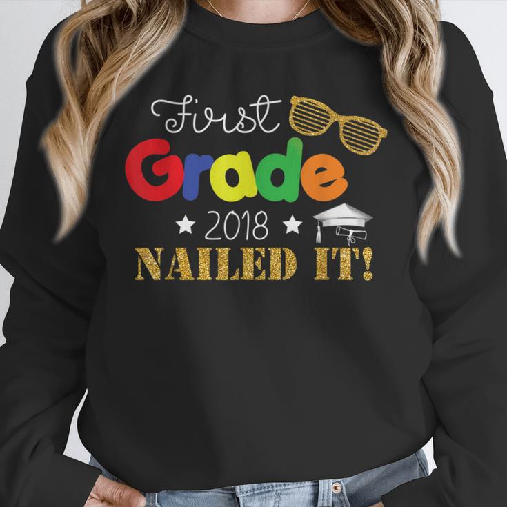 First 1st Grade 2018 Nailed It Graduation Shirt Unisex Sweatshirt