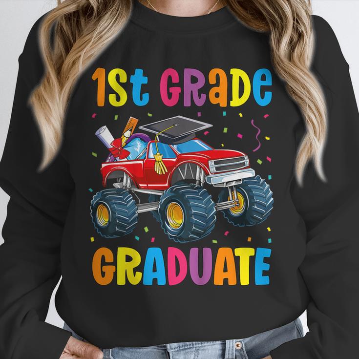 First Grade Graduation Monster Truck 1st Grade Graduate Unisex Sweatshirt
