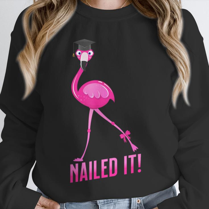 Flamingo Nailed It Graduation Flamingo Unisex Sweatshirt