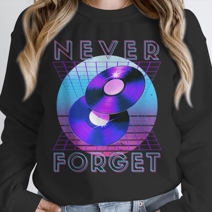 Never Forget Retro 80s 90s Nostalgia Unisex Sweatshirt