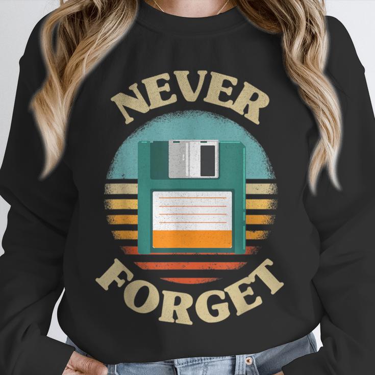 Never Forget Retro Diskette Nostalgia Vintage Unisex Sweatshirt Never Forget Retro Diskette Nostalgia Vintage Unisex Sweatshirt