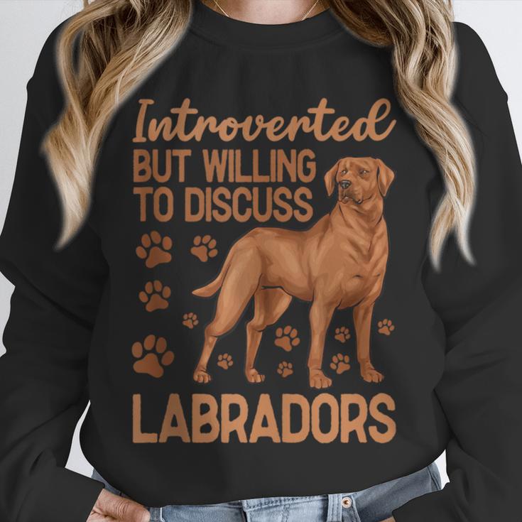 Fox Red Labrador Retriever Introvert Foxred Lab Unisex Sweatshirt