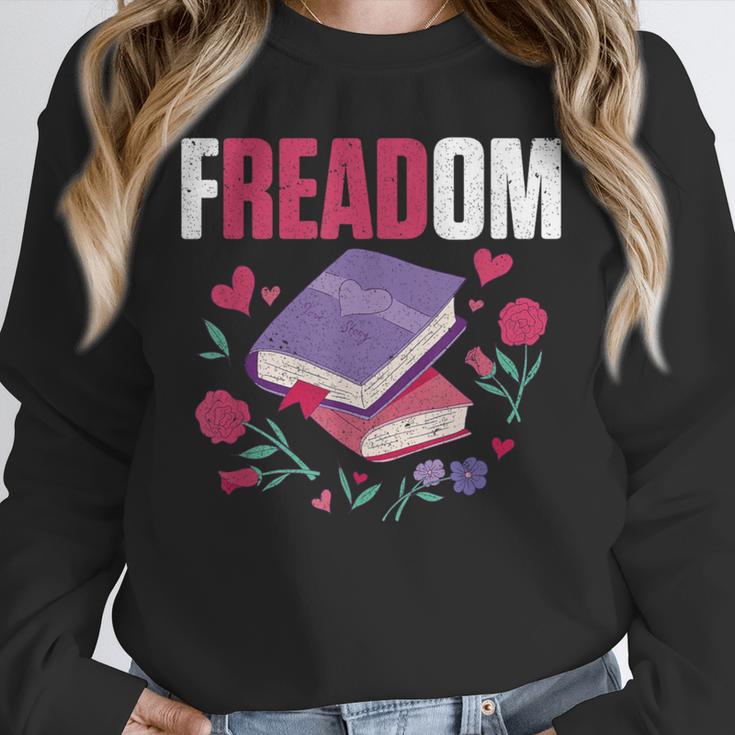 Freadom Anti Ban Books Freedom To Read Book Reading Unisex Sweatshirt