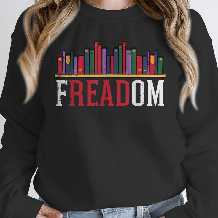 Freadom Shelf Read Reading Book Librarian Men Women Kids Unisex Sweatshirt