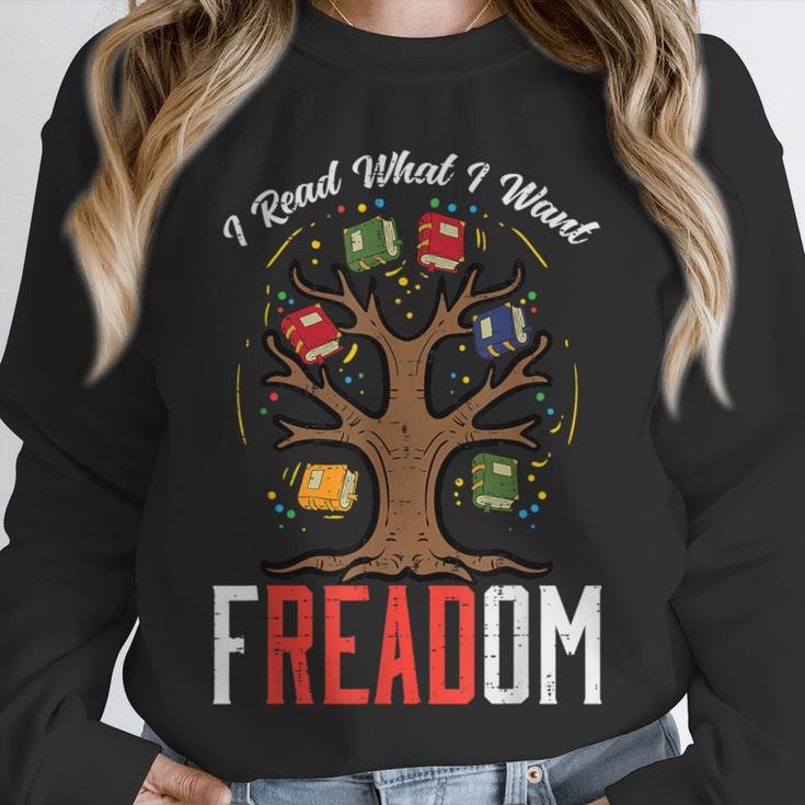 Freadom Tree Read Reading Librarian Book Across America Unisex Sweatshirt