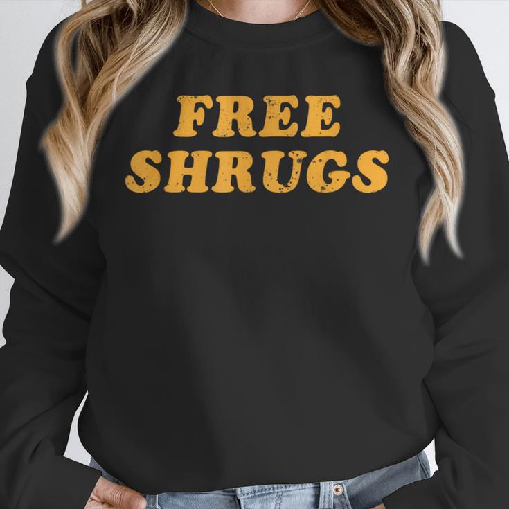 Free Shrugs Don't Care Introvert Unisex Sweatshirt
