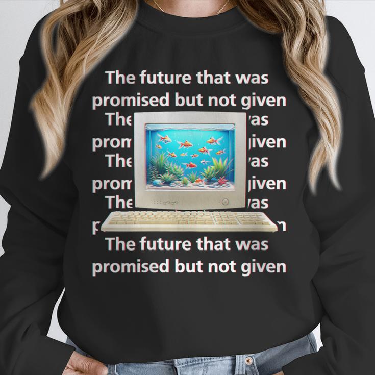 Frutiger Aero Aesthetic Tech The Future That Was Promised Unisex Sweatshirt