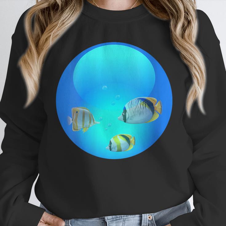 Frutiger Aero Aesthetic Tech Orb Fishes Unisex Sweatshirt Frutiger Aero Aesthetic Tech Orb Fishes Unisex Sweatshirt