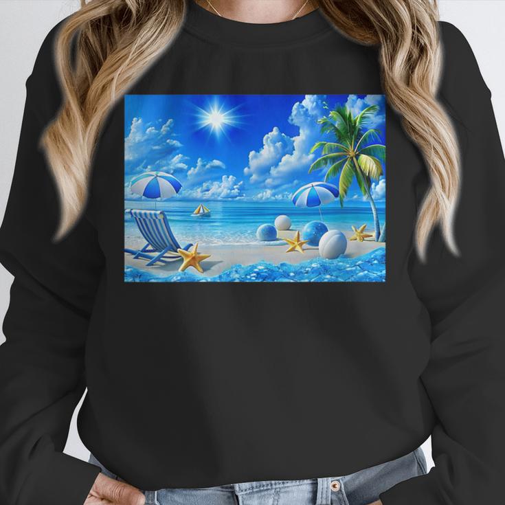 Frutiger Aero Beach Y2k Aesthetic Palm Tree Sand Ocean Unisex Sweatshirt Frutiger Aero Beach Y2k Aesthetic Palm Tree Sand Ocean Unisex Sweatshirt