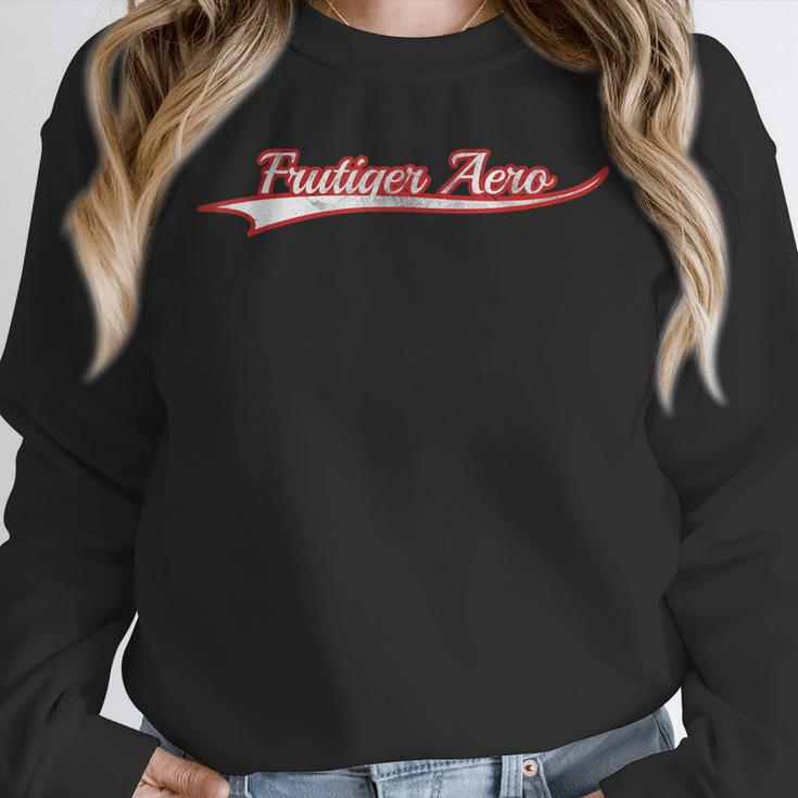 Frutiger Aero Retro Digital Aesthetic Y2K Vintage Varsity Unisex Sweatshirt