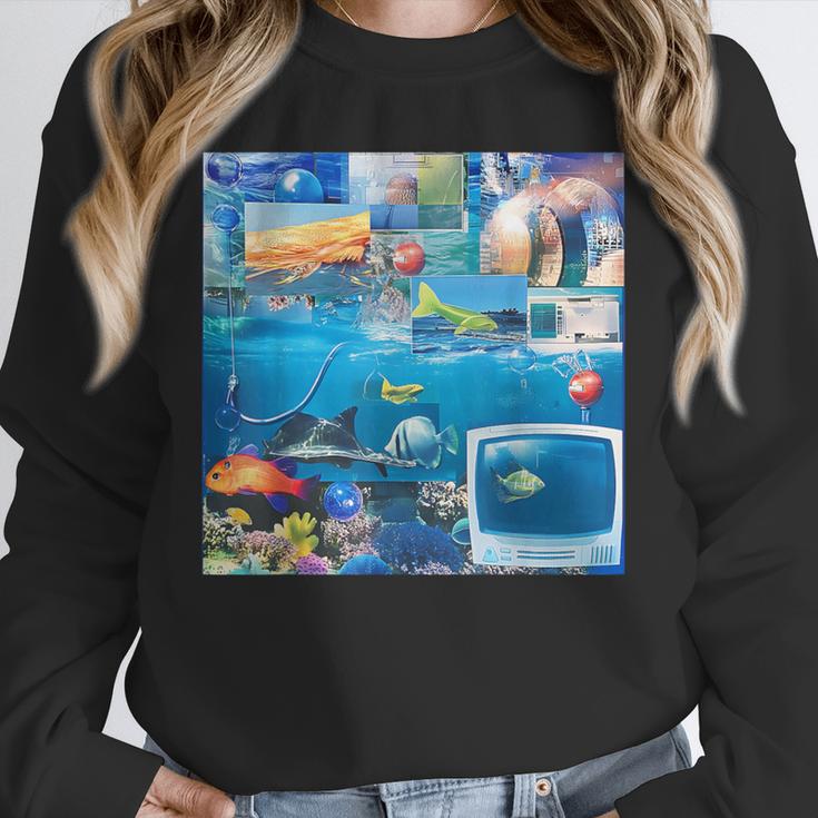 Frutiger Aero Retro Vibes Y2K Retro Grunge Unisex Sweatshirt