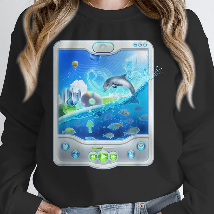 Frutiger Aero Skeuomorphism User Interface Nostalgia Unisex Sweatshirt