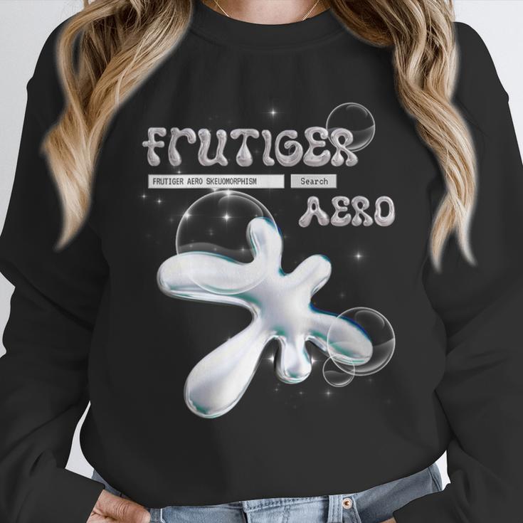 Frutiger Aero Y2K Fashion Trends Statement Piece Tech Orb Unisex Sweatshirt