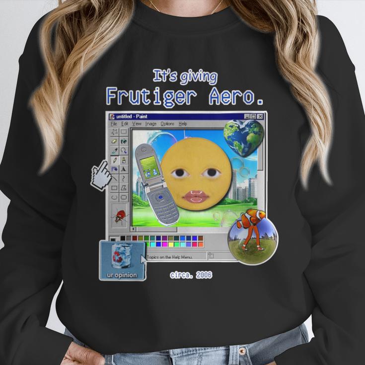 Frutiger Aero Y2K Meme Graphic 2000s Nostalgia Unisex Sweatshirt Frutiger Aero Y2K Meme Graphic 2000s Nostalgia Unisex Sweatshirt
