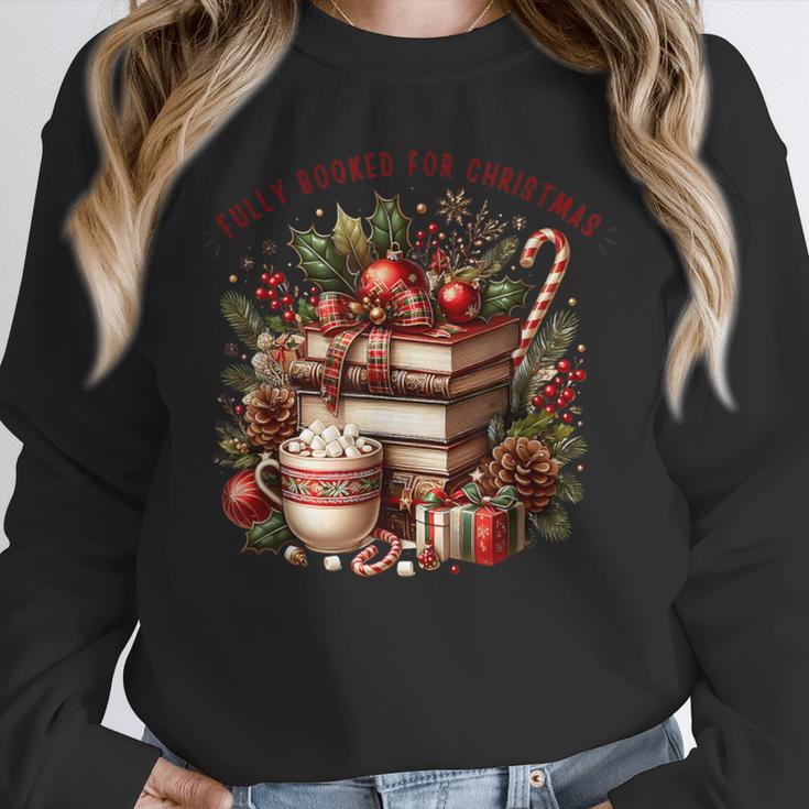 Fully Booked For Christmas Cozy Holiday Books Winter Reading Unisex Sweatshirt